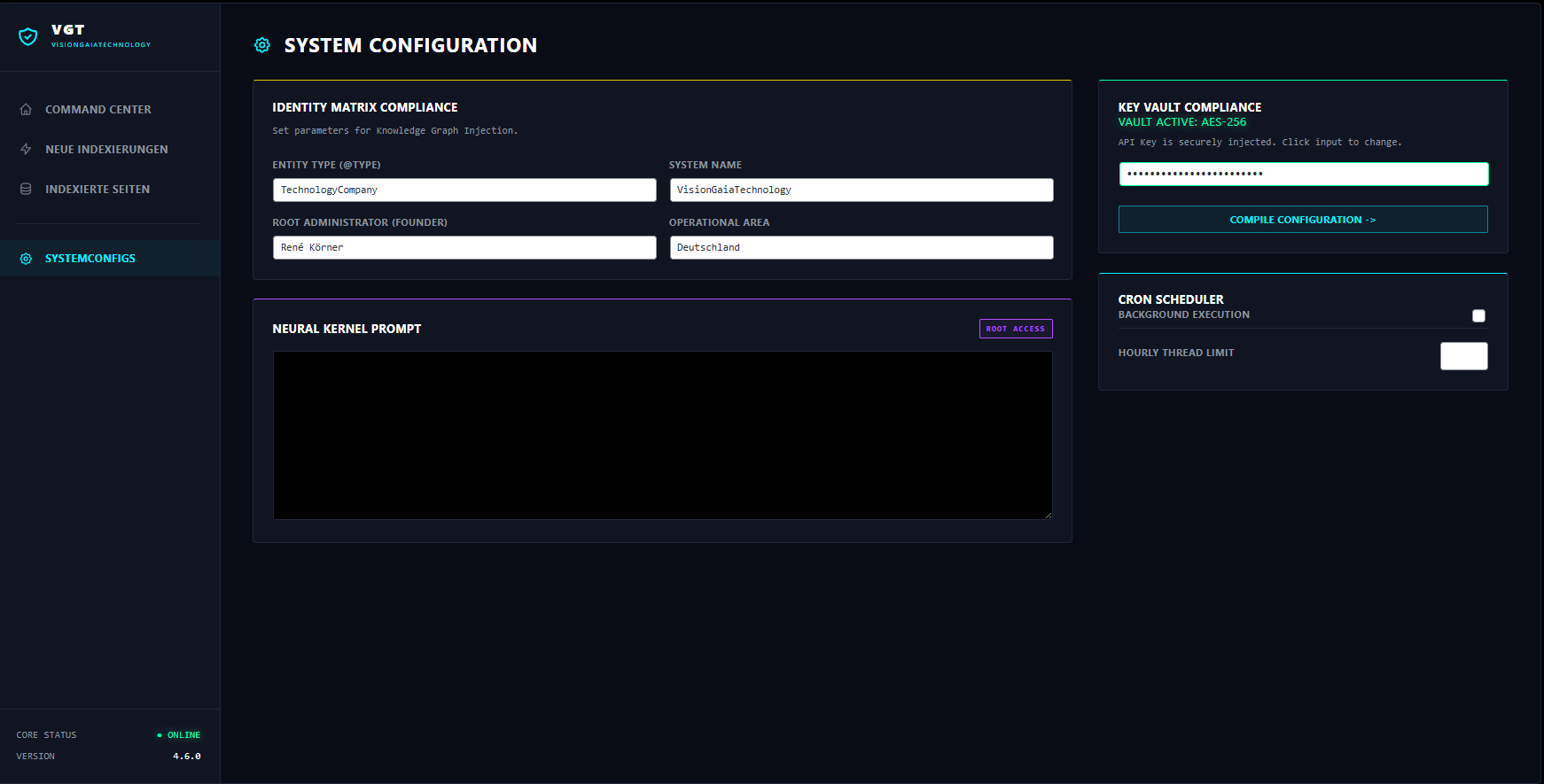 System Config View