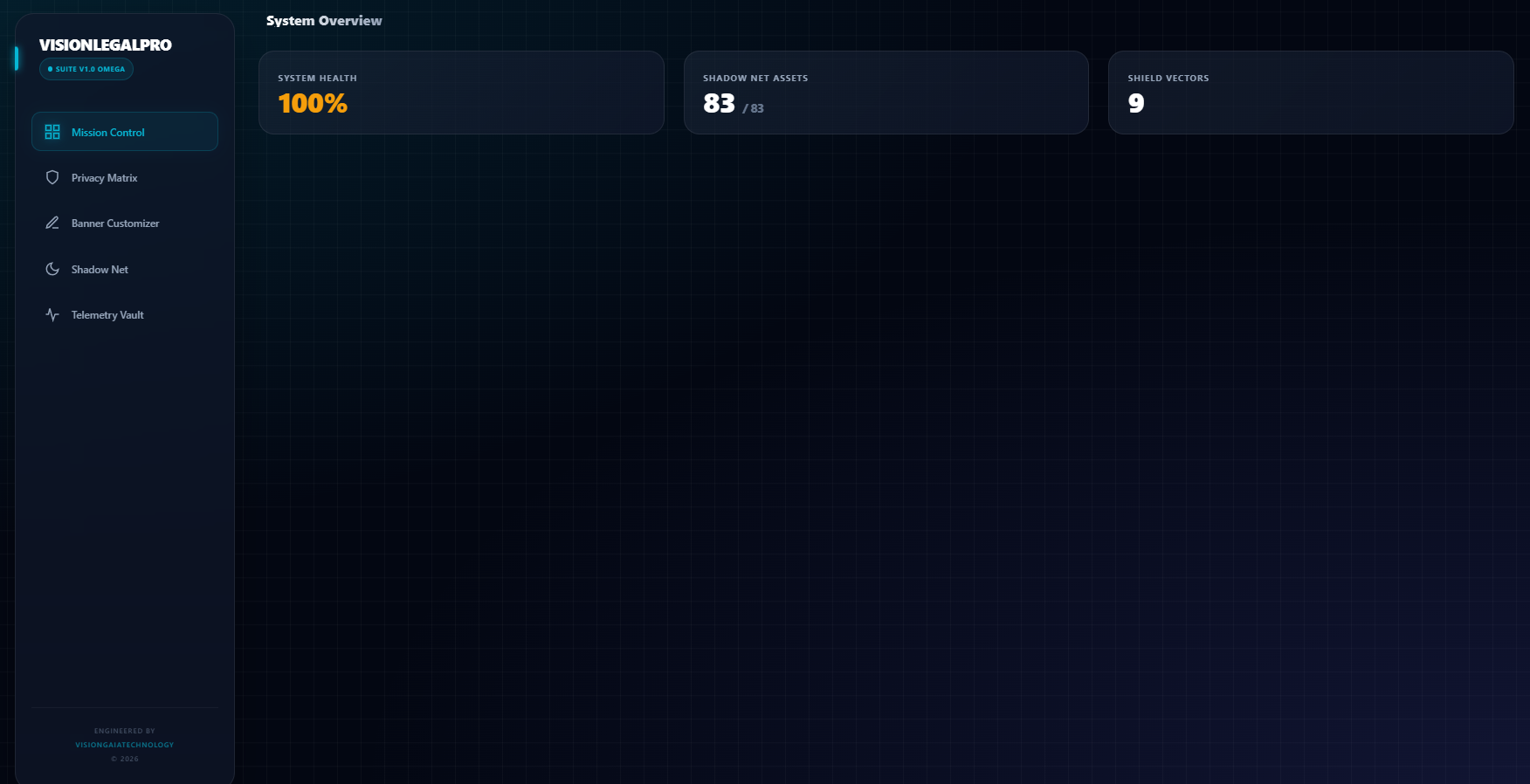VLP Omega Main Dashboard
