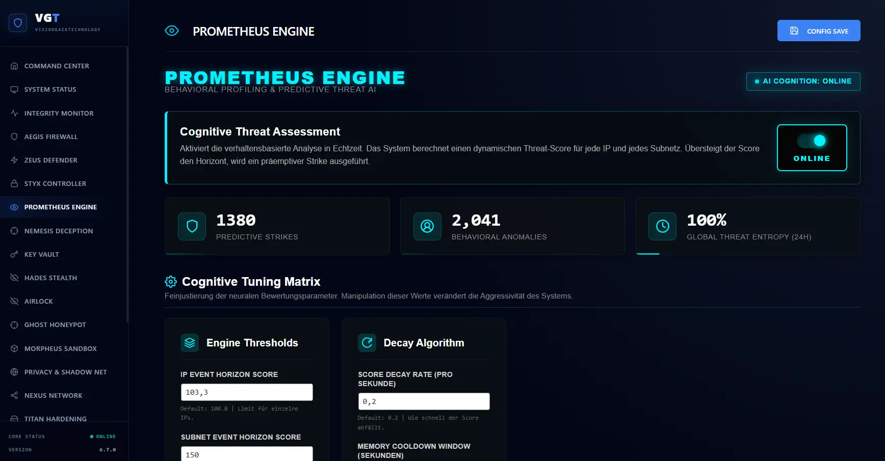 Sentinel Prometheus Dashboard